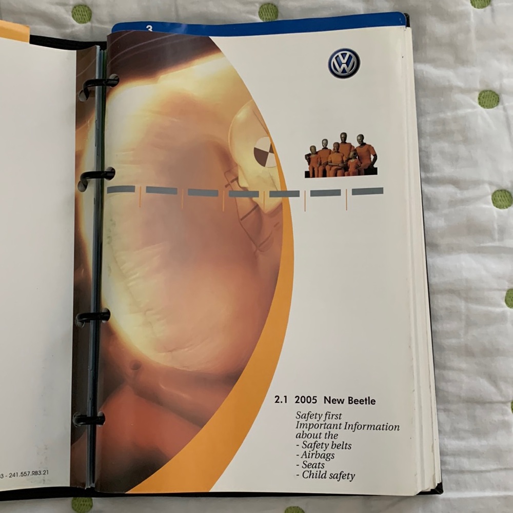 Genuine VW Owners Manual
